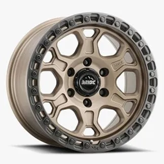 ESR VX62 17X9 ET0 (5X127 / 71.5) - Matte Bronze - Gloss Black Lip